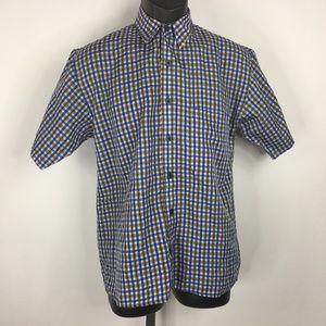 The Road Jr Size XL 18 Blue Checker Shirt-🦋
